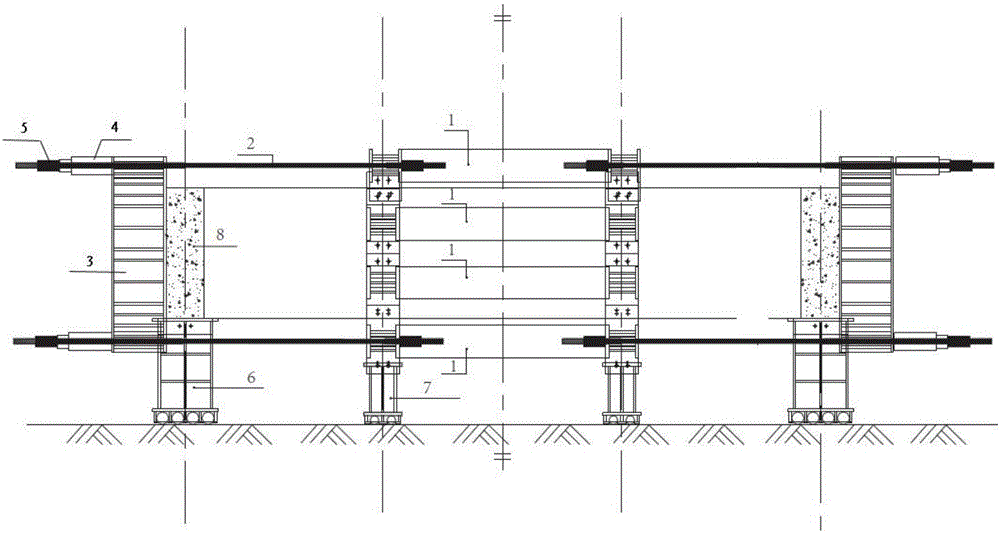 Circular whole loop tunnel structure test device