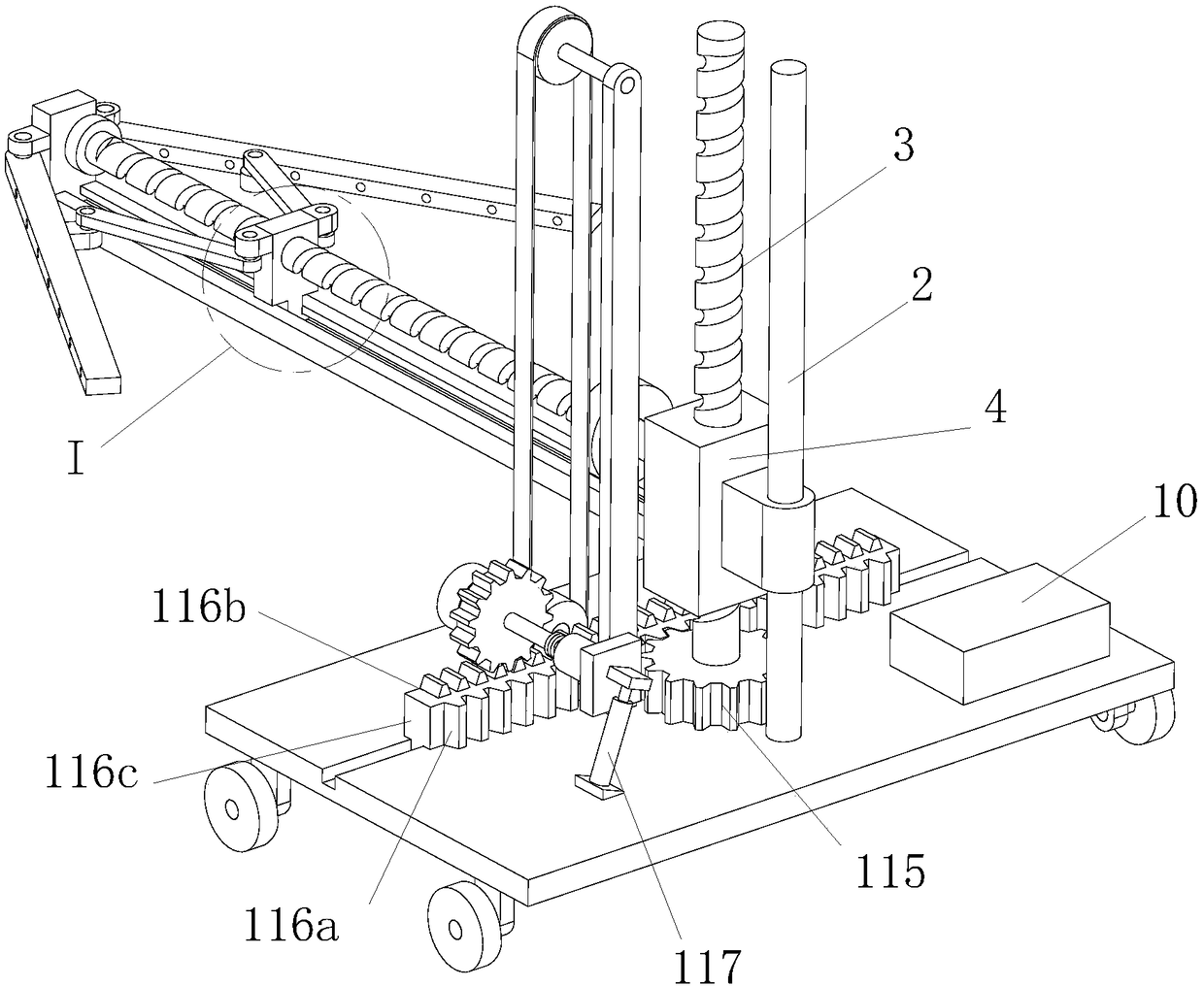 Dust removal device for valve machining waste scraps