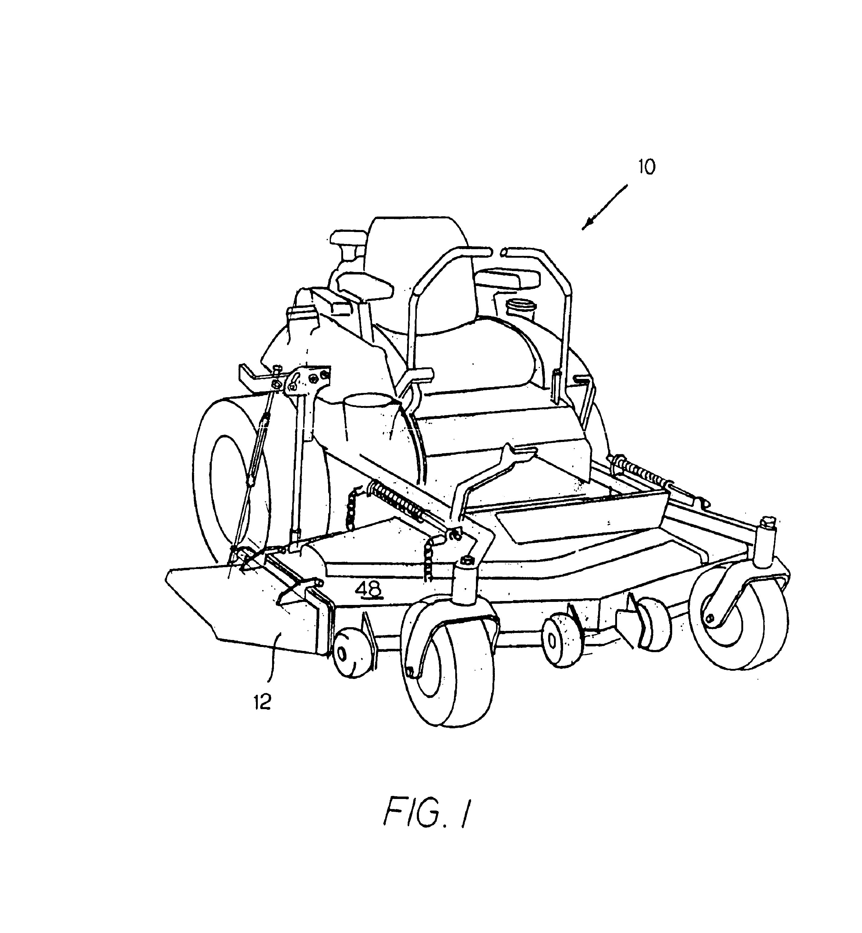 Discharge baffle for lawnmower