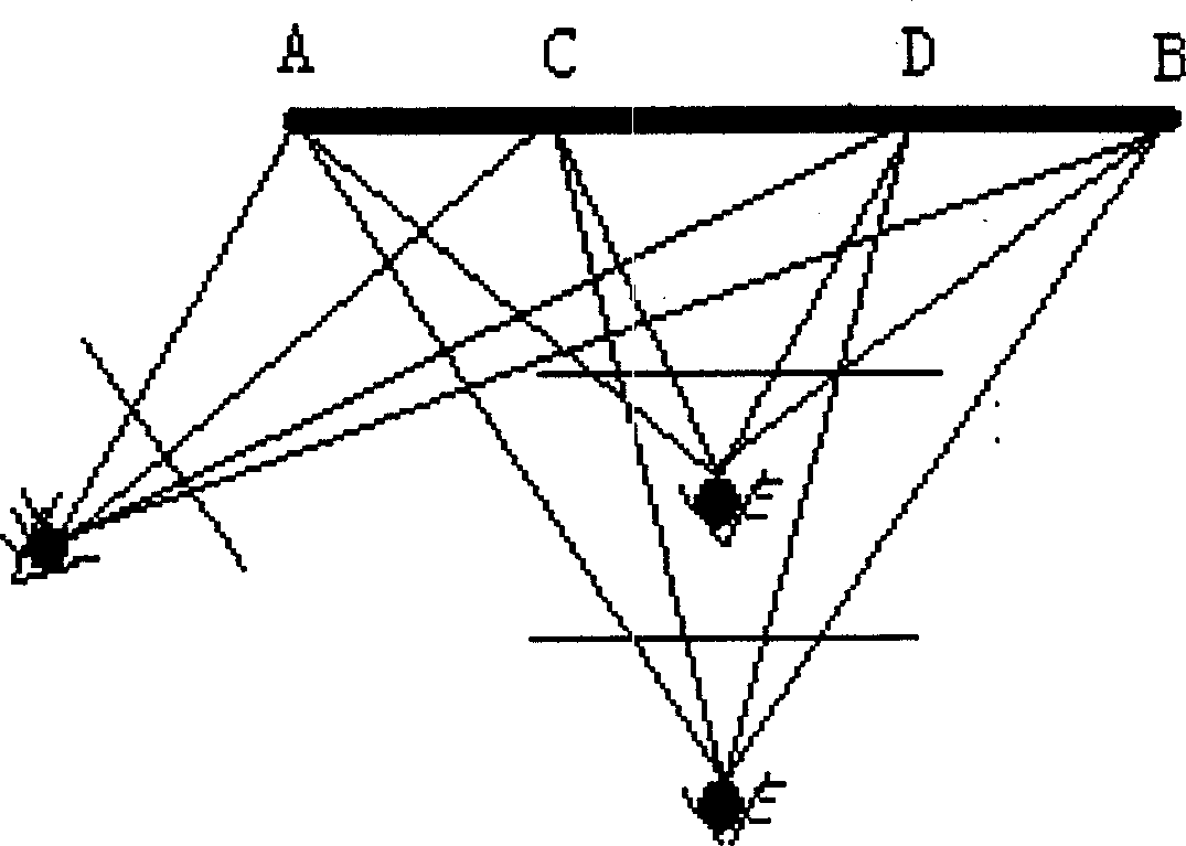 Method for visual guiding by manual road sign