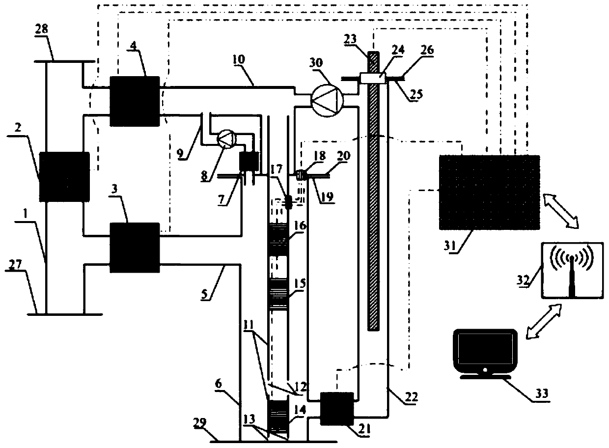 Wellhead Oil-Gas-Water Three-Phase Flow Impedance Capacitance Water Cut Measuring Device and Method