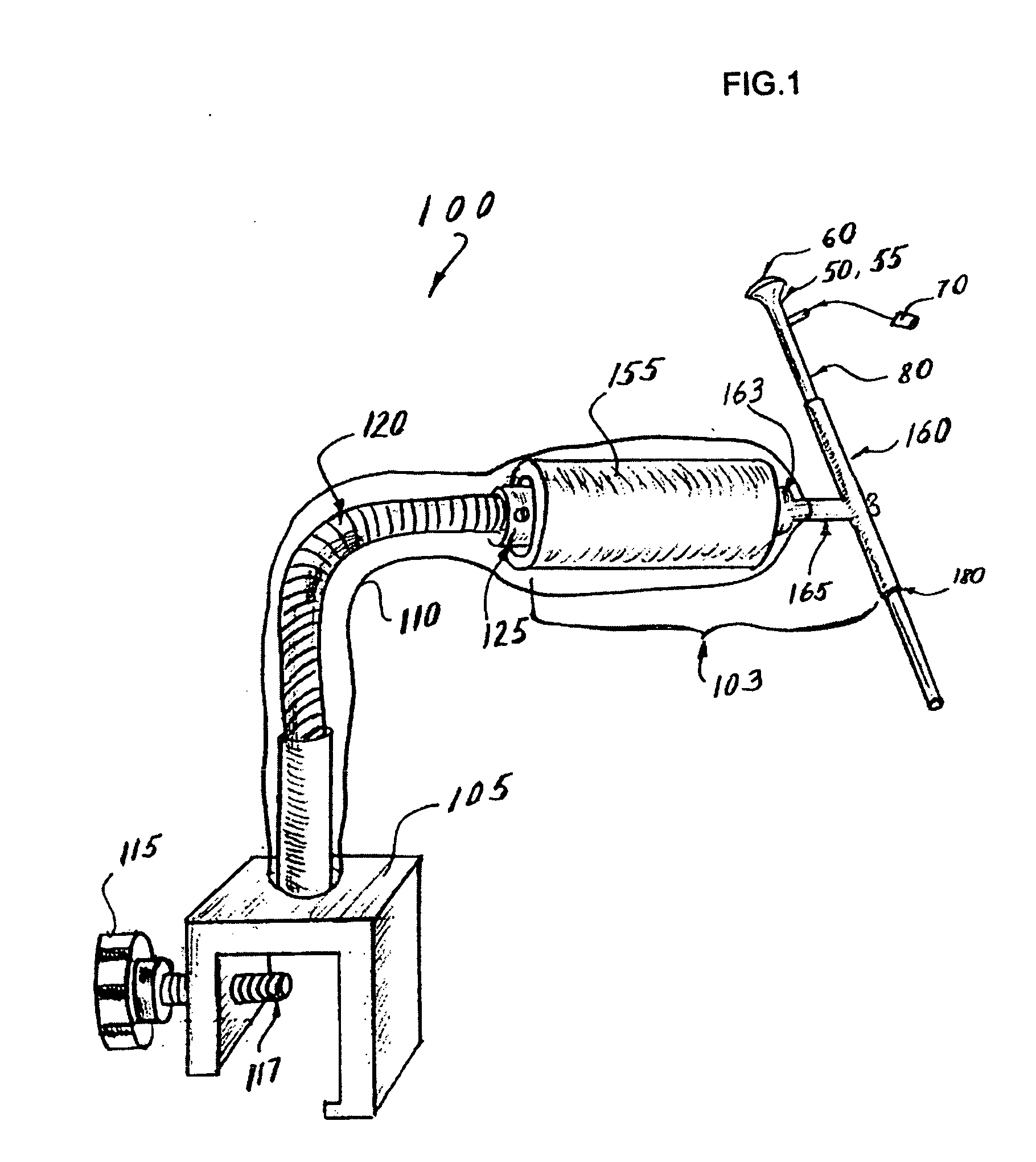 Device for holding a medical instrument