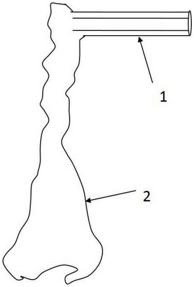 Guiding stent based on 3D printing and used for cerebral hemorrhage minimally invasive surgery and preparation method thereof