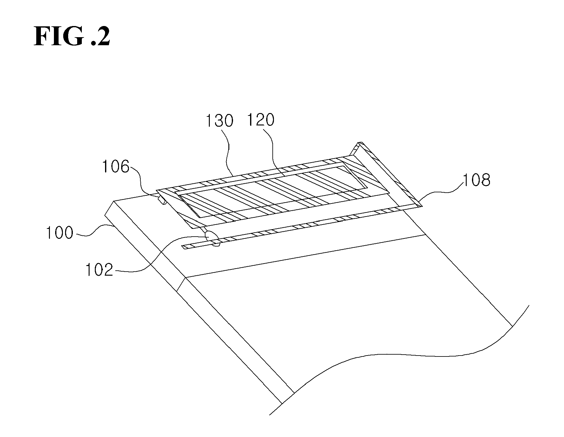 Built-in antenna which supports broadband impedance matching and has feeding patch coupled to substrate