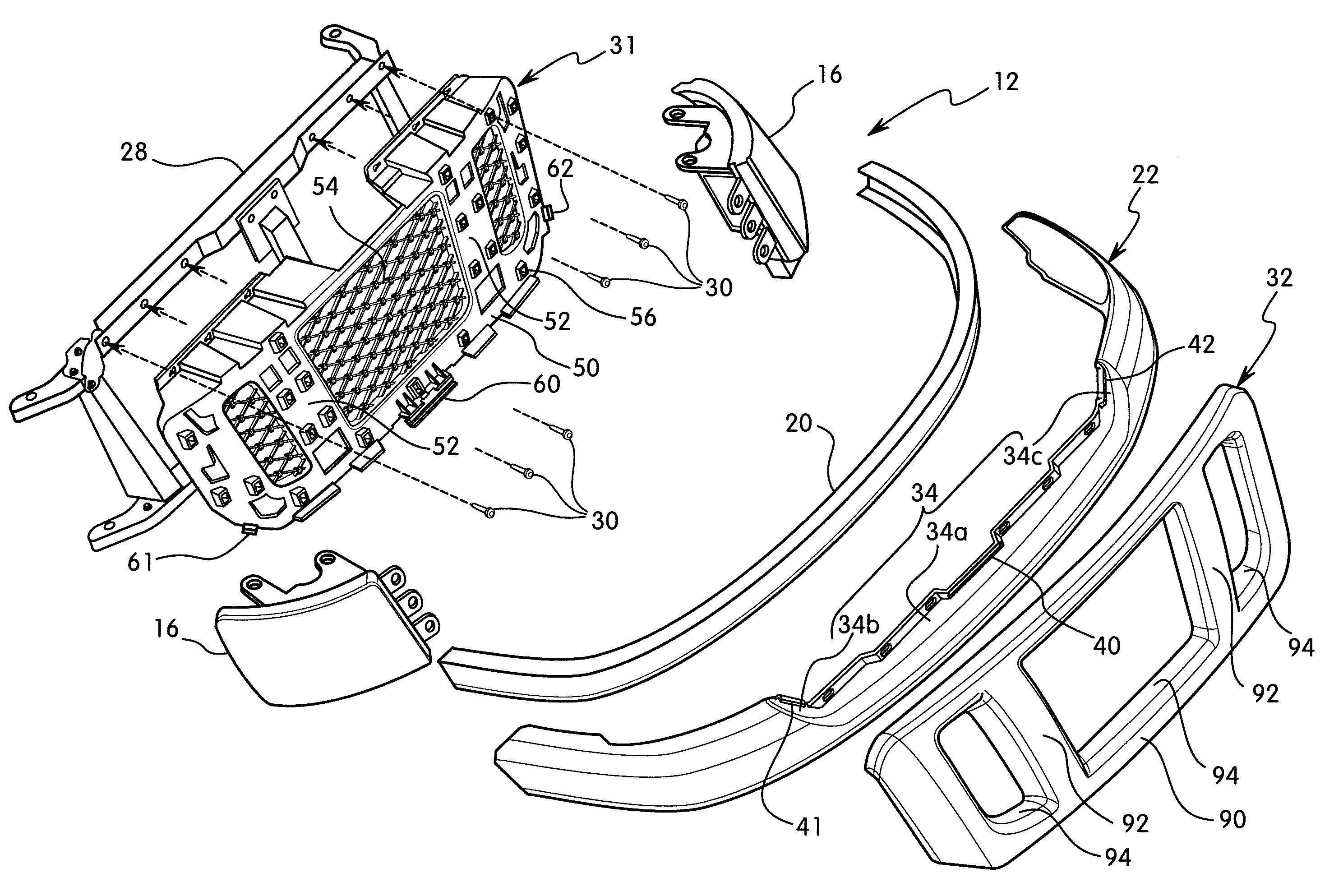 Vehicle end structure