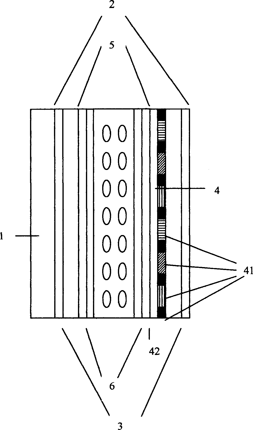 External color filter and the color LCD panel structure therewith