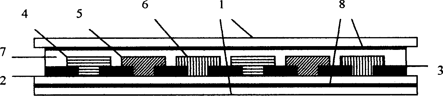 External color filter and the color LCD panel structure therewith