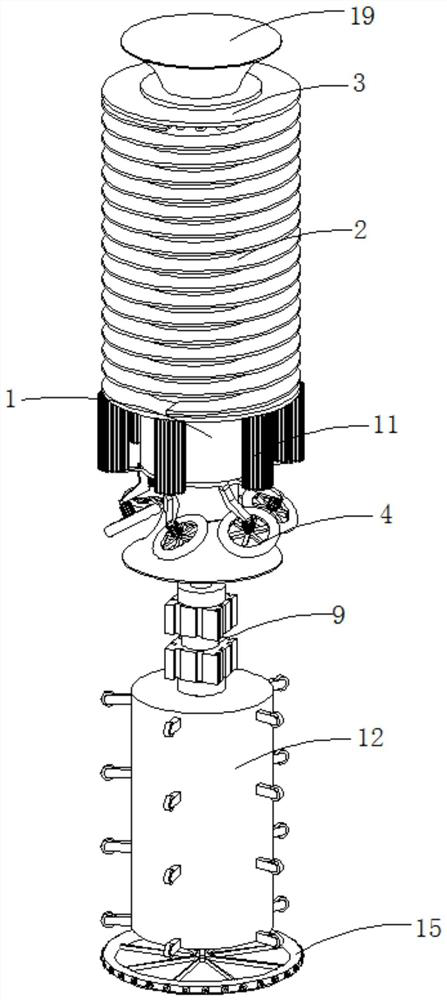 Power cable pipeline cleaning device and using method thereof