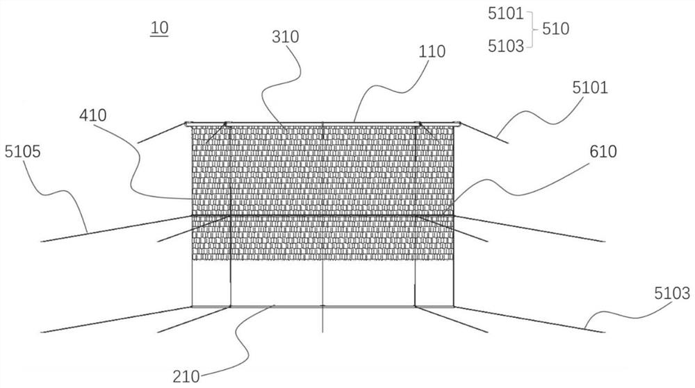 Underwater anti-storm net cage