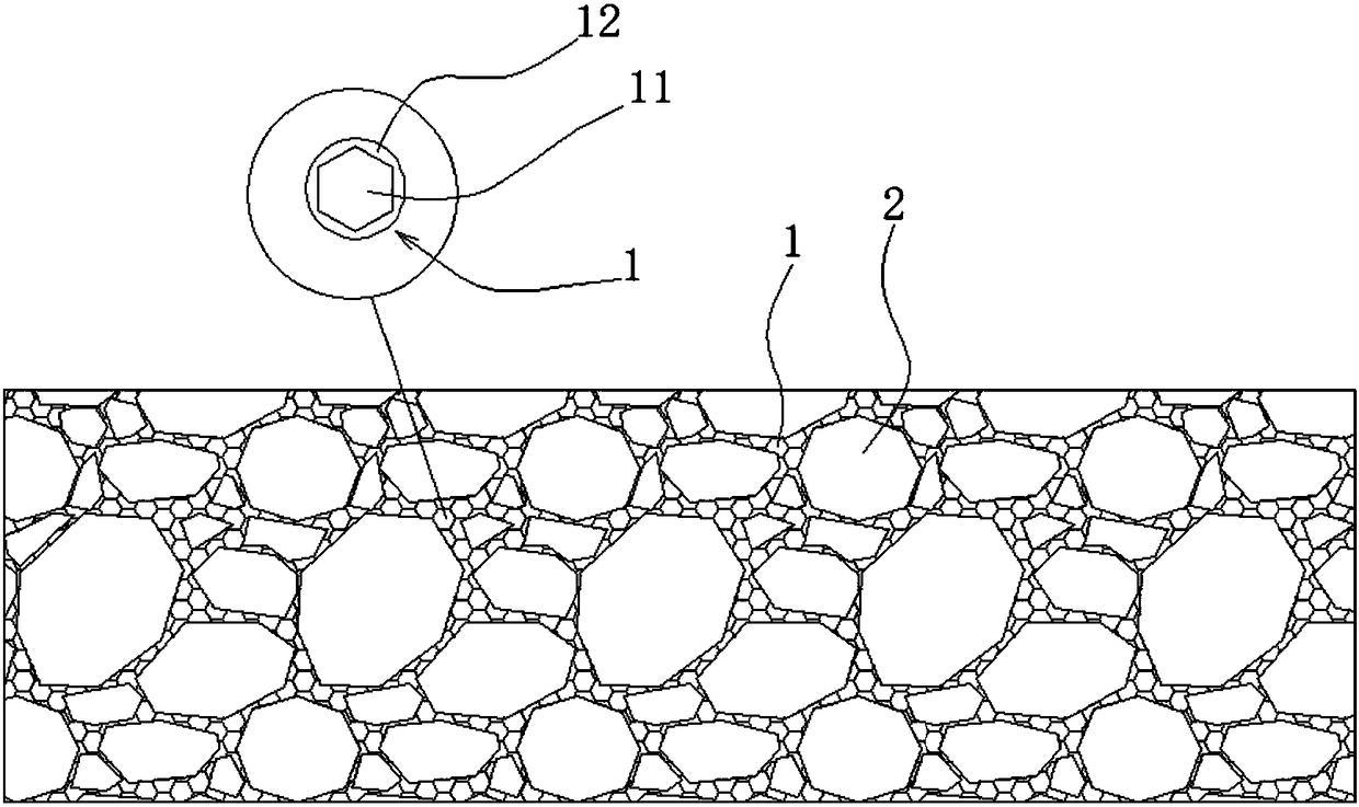 Mixing process and filling unit for vacuum stone