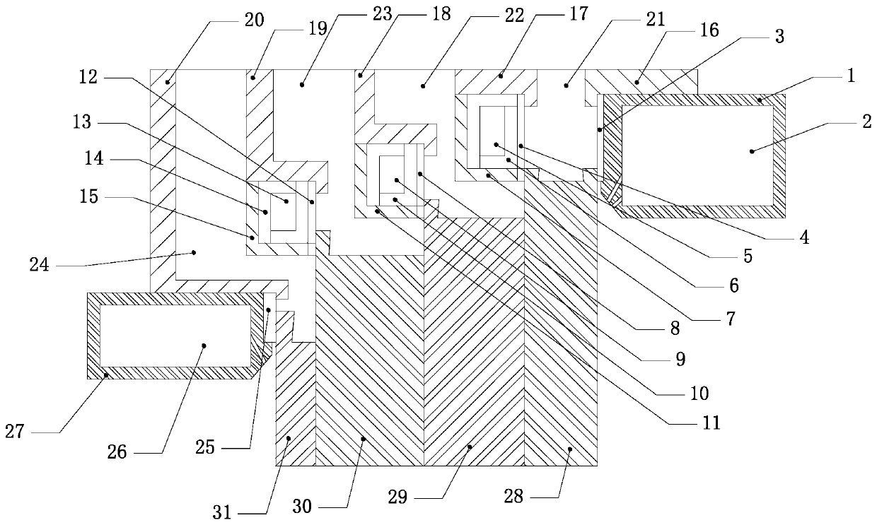 A multi-metal stepped composite casting device and method