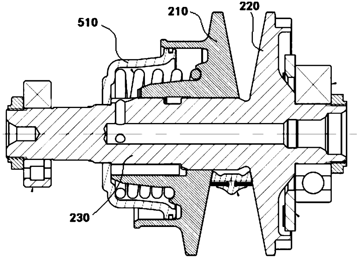 Continuously variable transmission device used for electric car and electric car