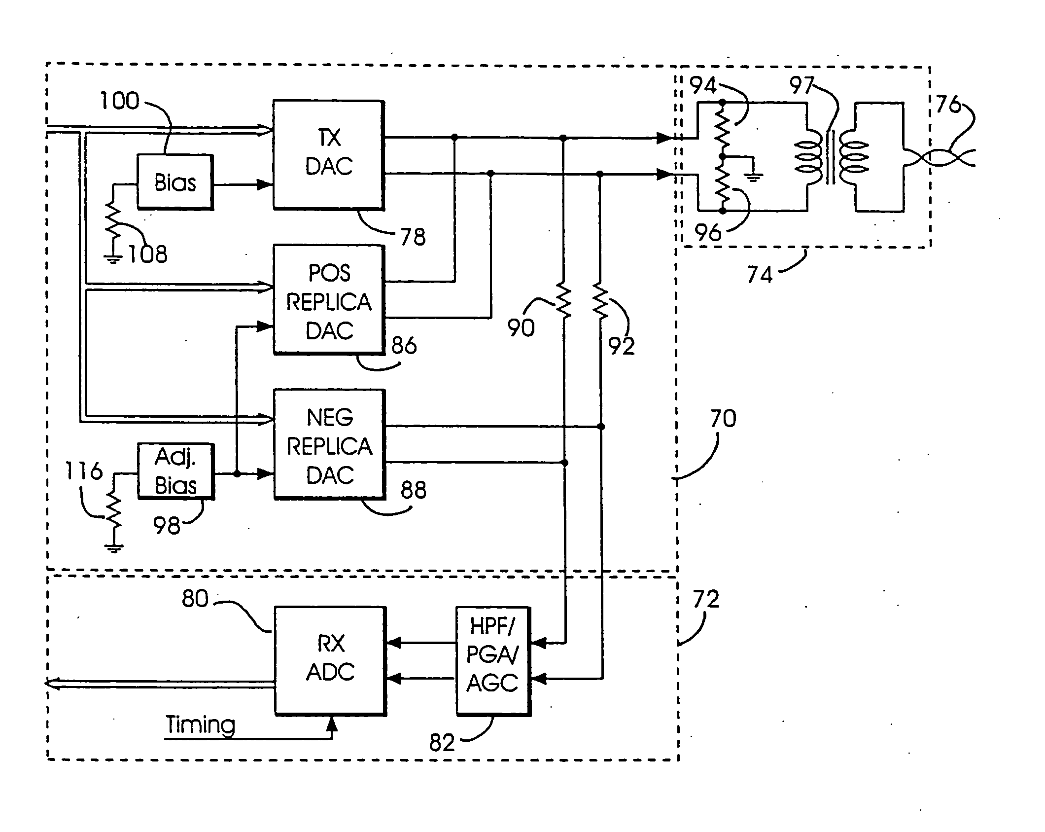 Adaptive electronic transmission signal cancellation apparatus for full duplex communication