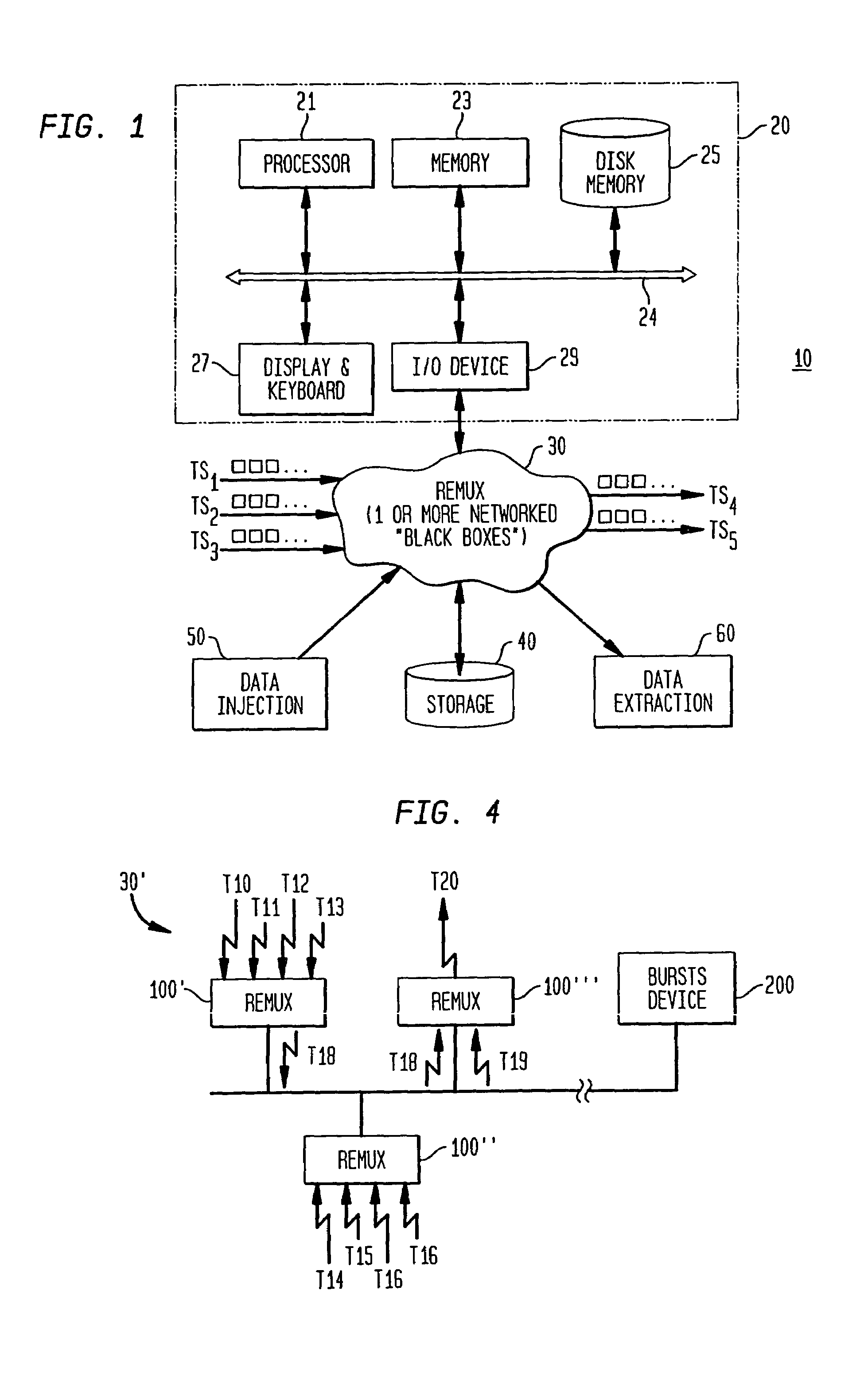 Bandwidth optimization of video program bearing transport streams