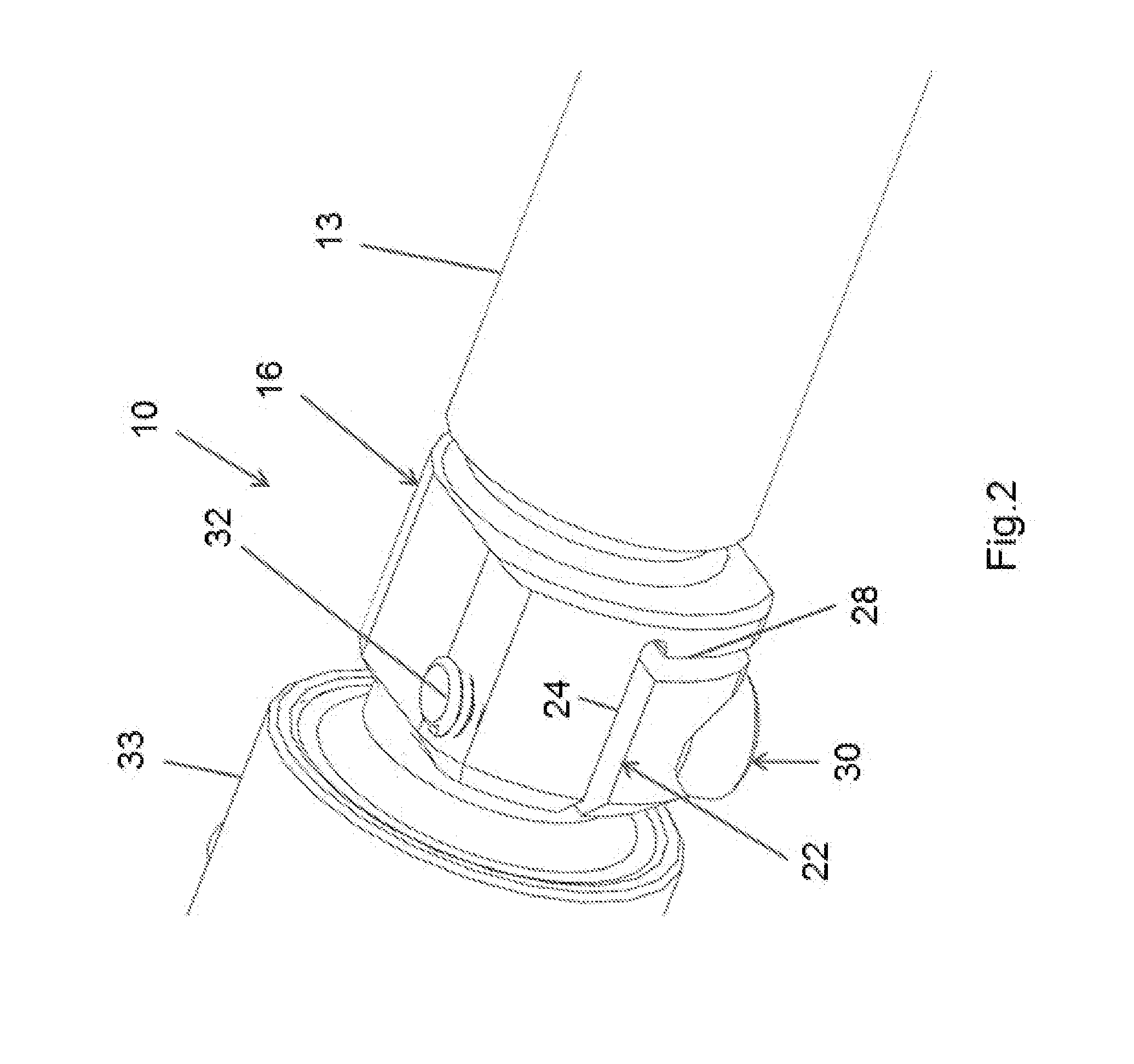 Hand-turnable welding cable connection