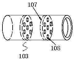 Treatment device for non-ferrous metal smelting exhaust gas