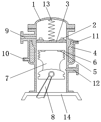 Air conditioning compressor of new-energy automobile