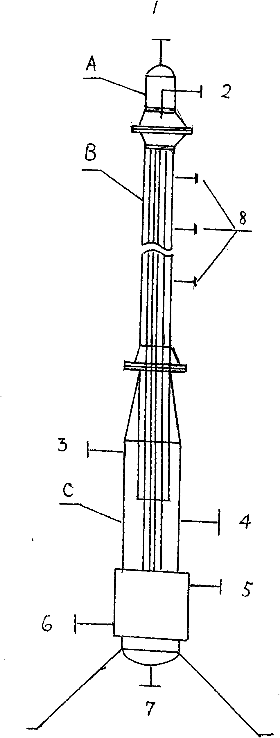 Process for continuously producing corresponding aldehyde by alkene hydroformylation reaction