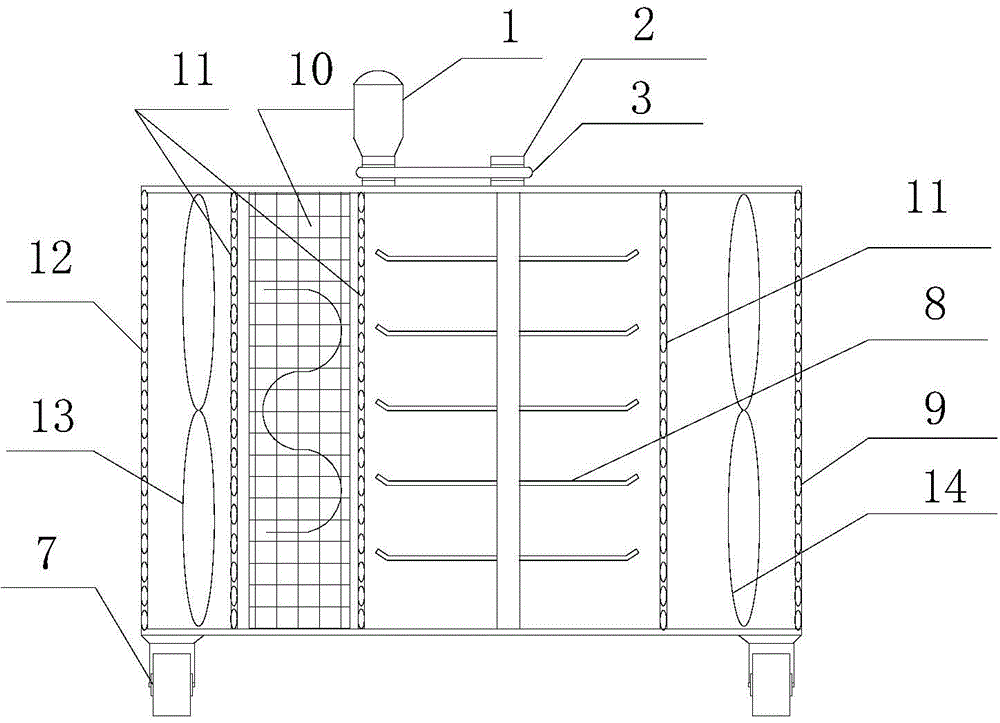 Efficient hot-air type capsule drying device