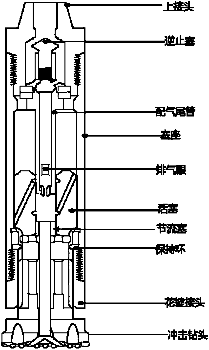 Method and system for calculating mechanical specific energy applied to air hammer drilling