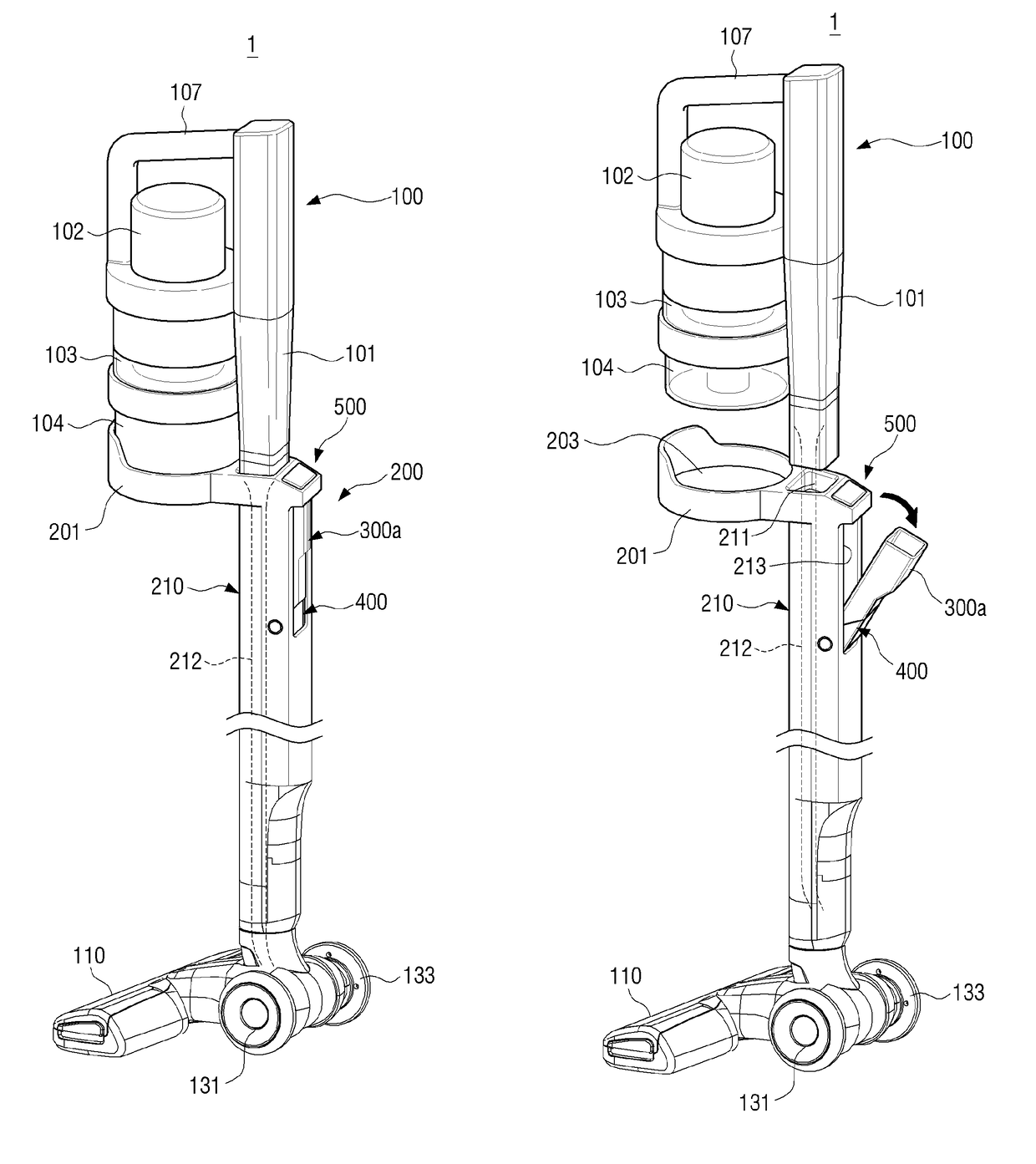 Supporter and vacuum cleaner having the same