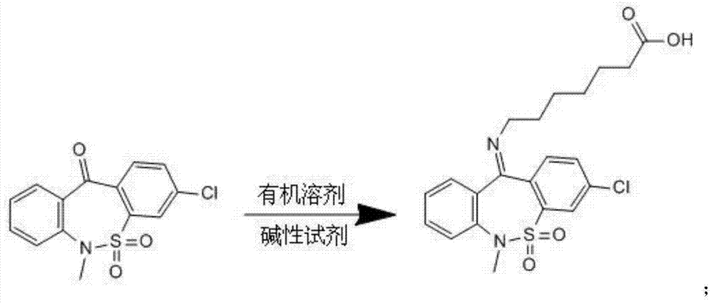 Preparation method of tianeptine sodium impurity D