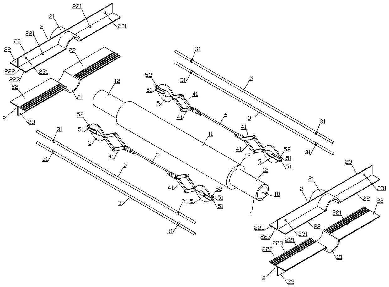 Direct buried cable joint insulation and waterproofing processing device and method