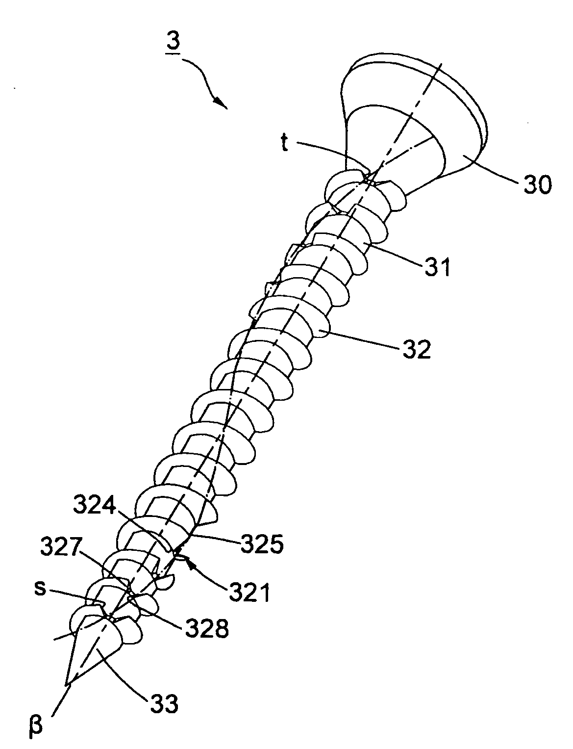 Higher fastening screw