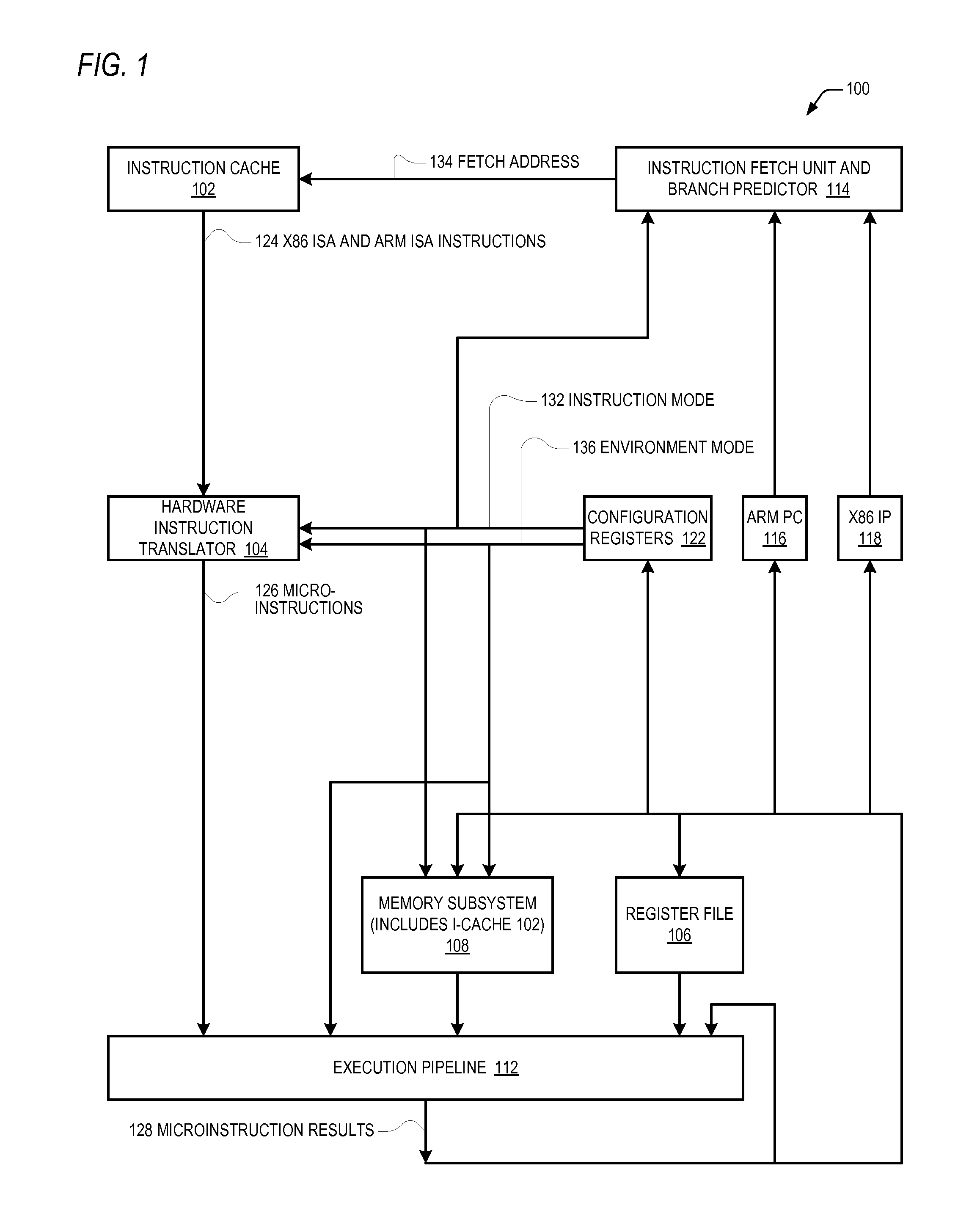 Conditional alu instruction pre-shift-generated carry flag propagation between microinstructions in read-port limited register file microprocessor