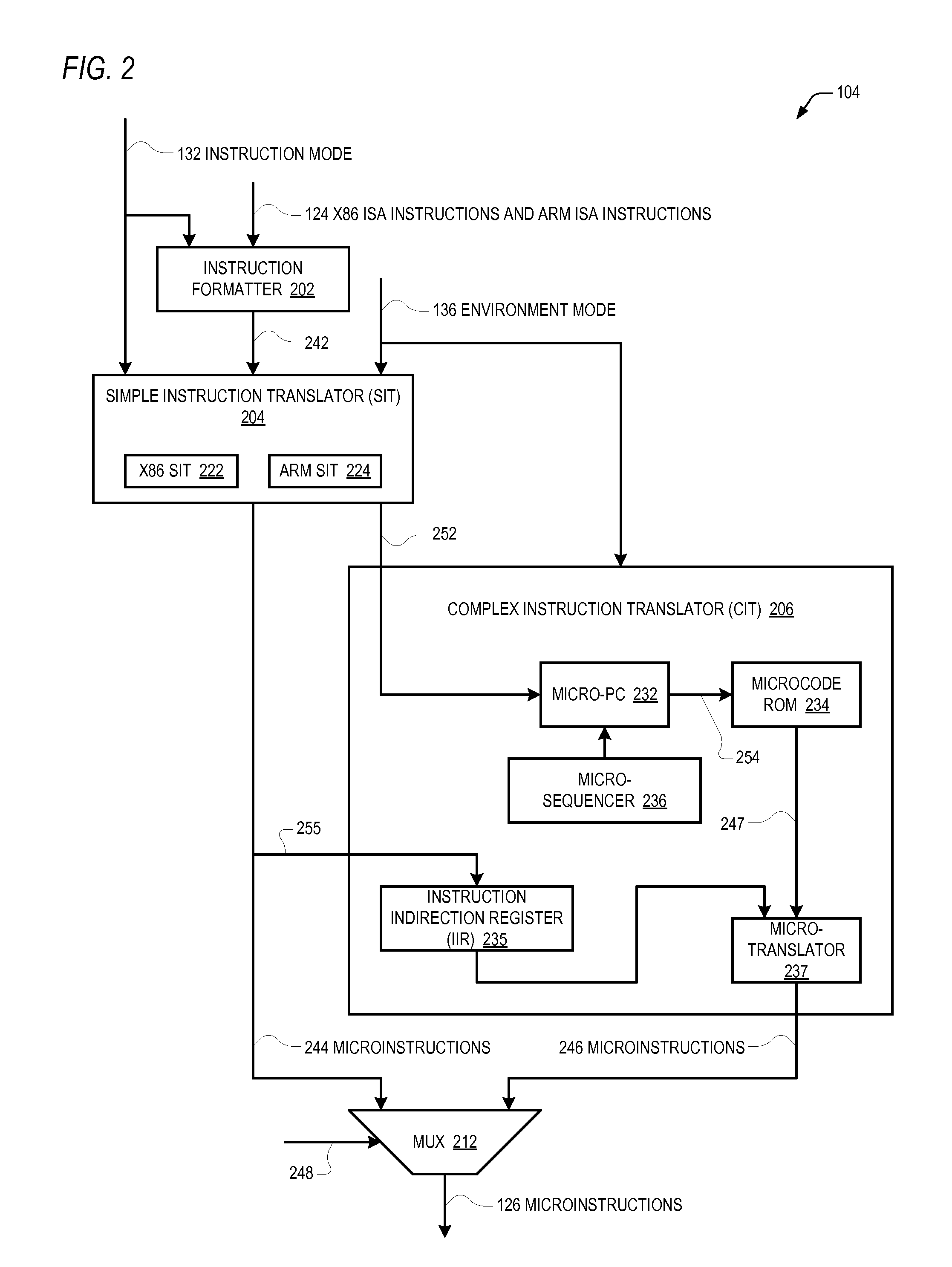 Conditional alu instruction pre-shift-generated carry flag propagation between microinstructions in read-port limited register file microprocessor