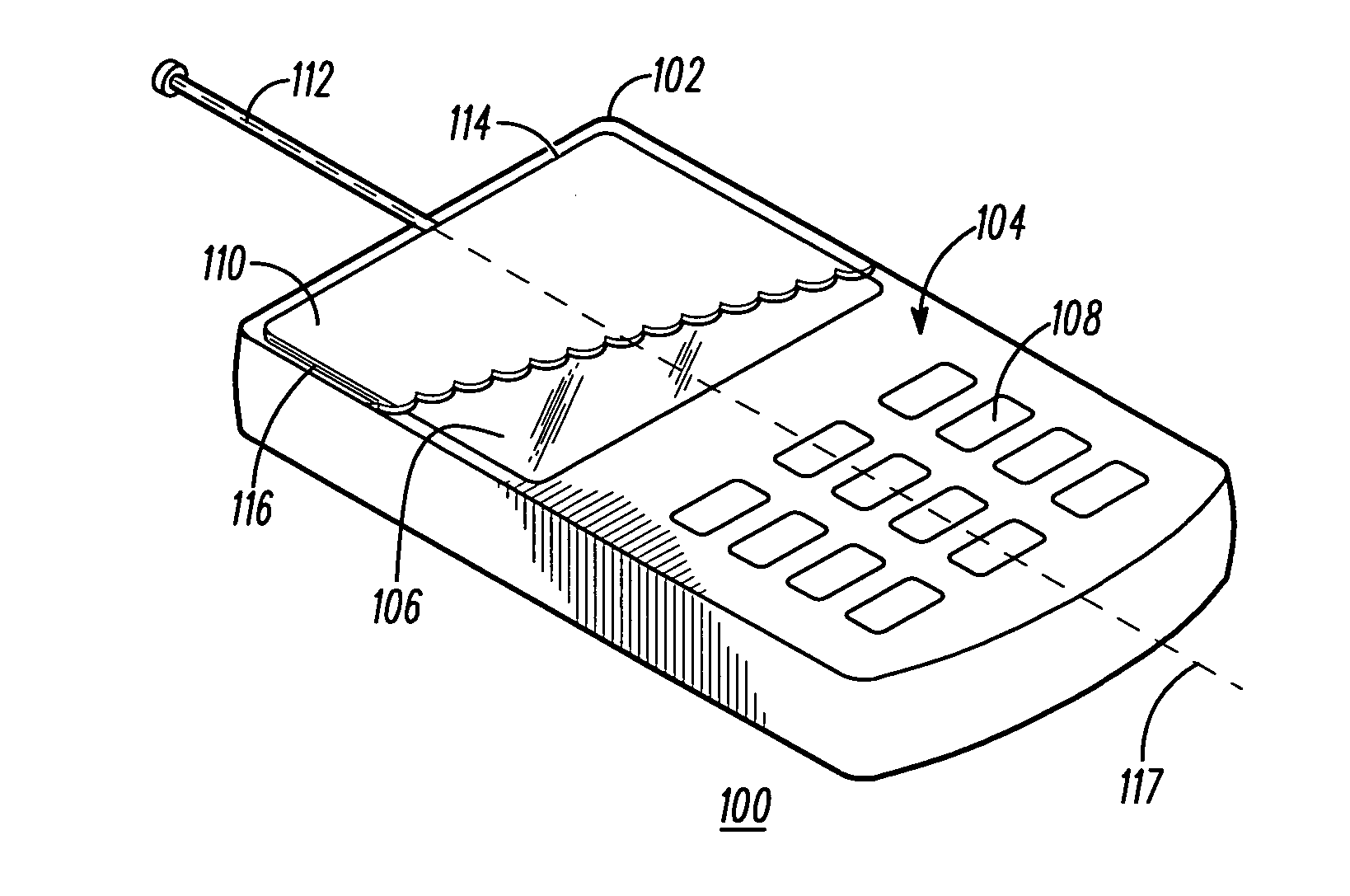 Multi-antenna handheld wireless communication device