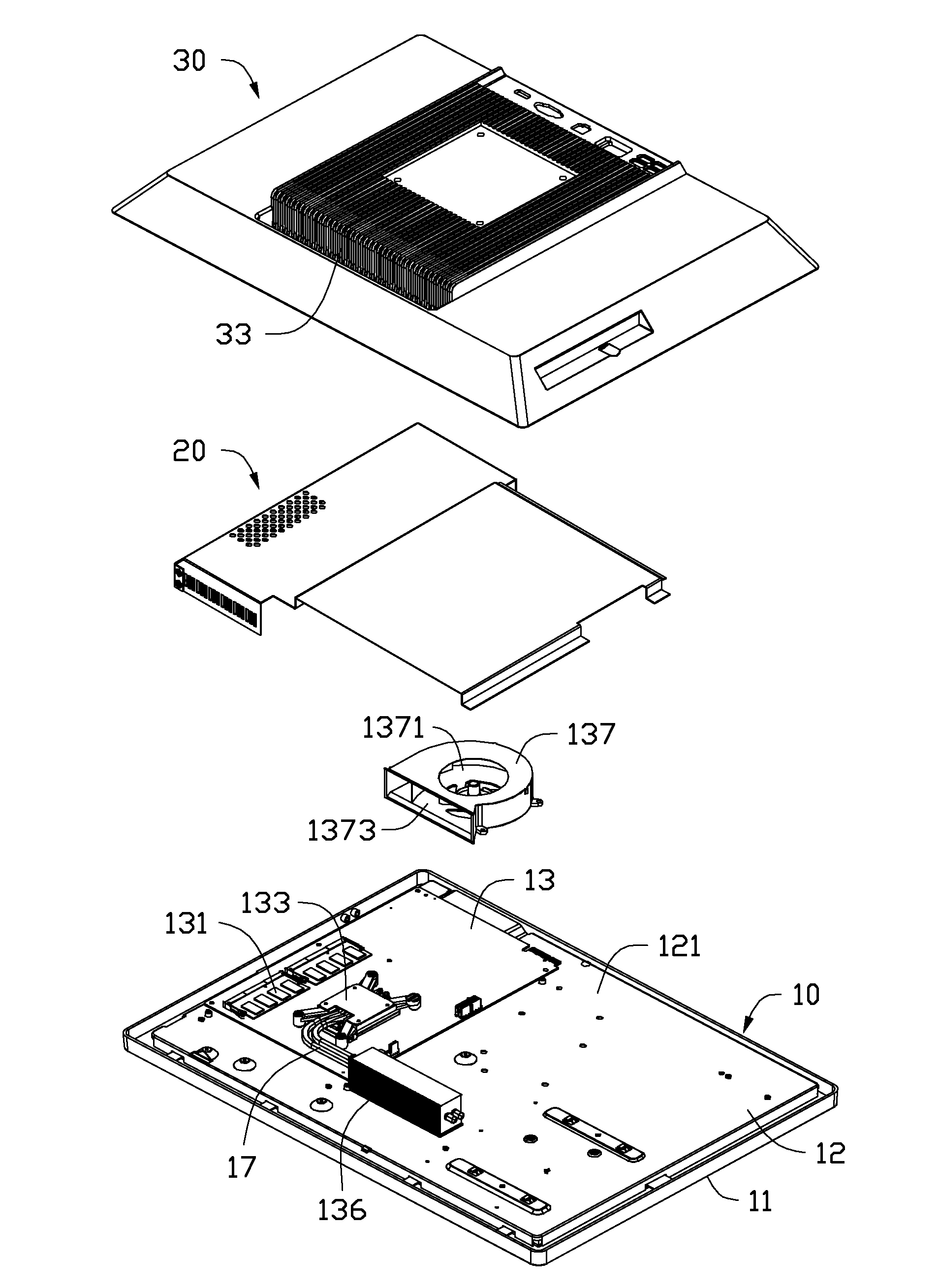 Computer system with heat dissipation apparatus