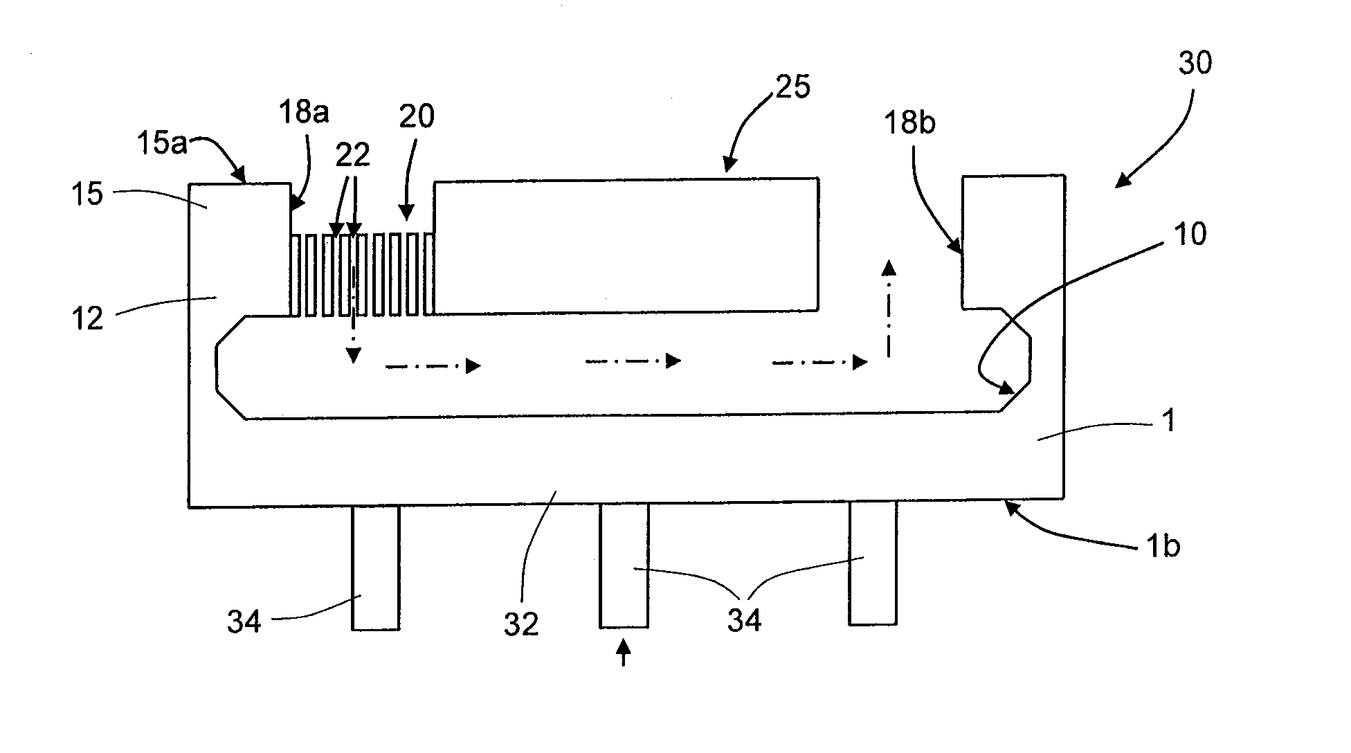 Process for manufacturing a micromechanical structure having a buried area provided with a filter