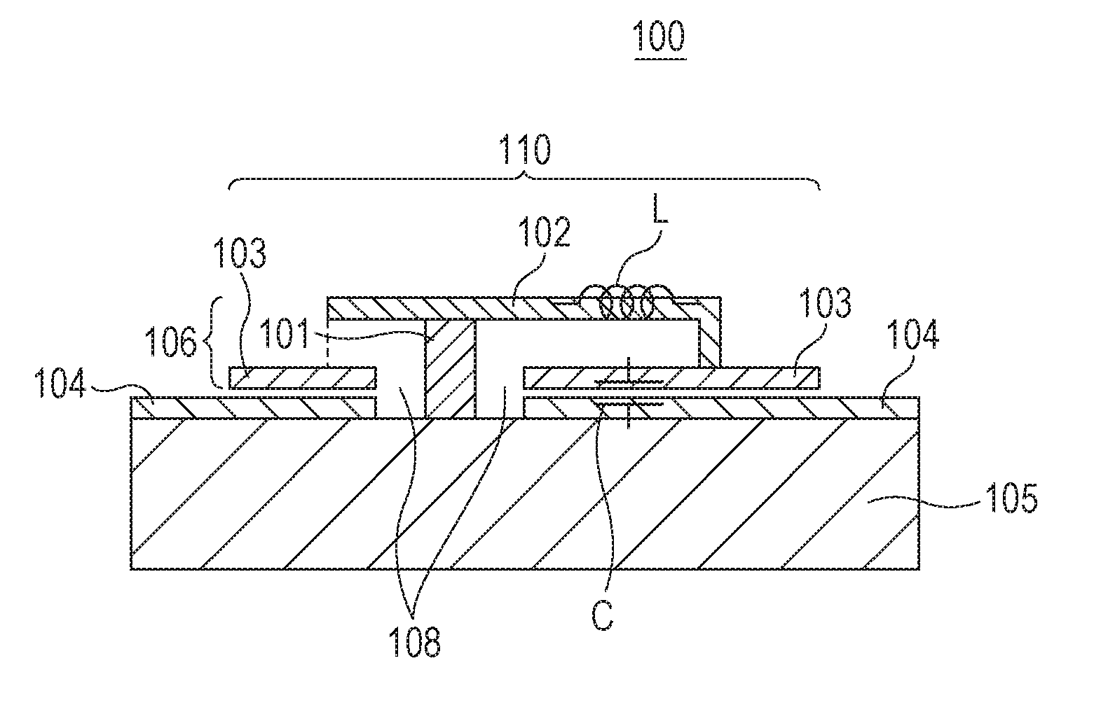 Oscillation element and oscillator using the same