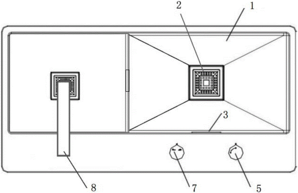 Kitchen double-chamber sink