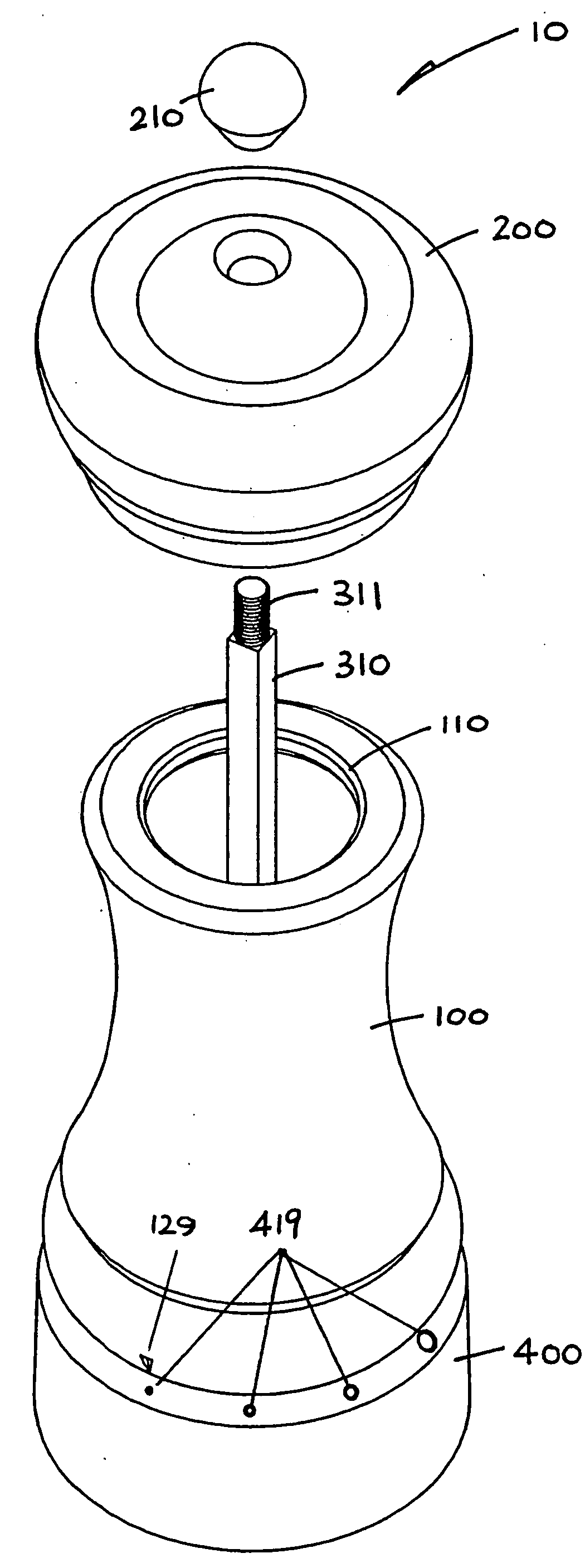 Condiment grinder