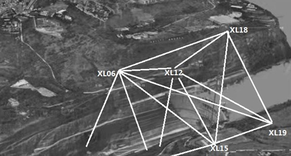 Operation method of engineering deformation monitoring network optimization design system based on digital twinning