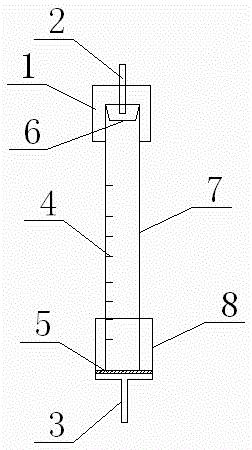 A detachable chromatographic column