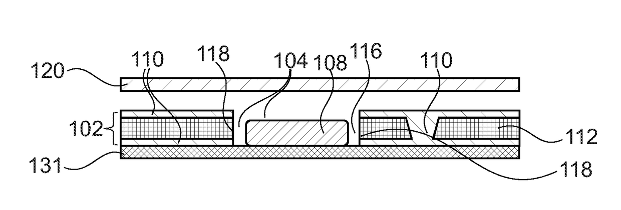 Thermally Highly Conductive Coating on Base Structure Accommodating a Component