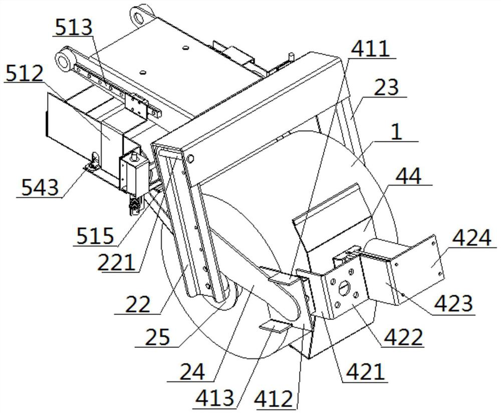 Yarn discharging and tube replacing integrated device