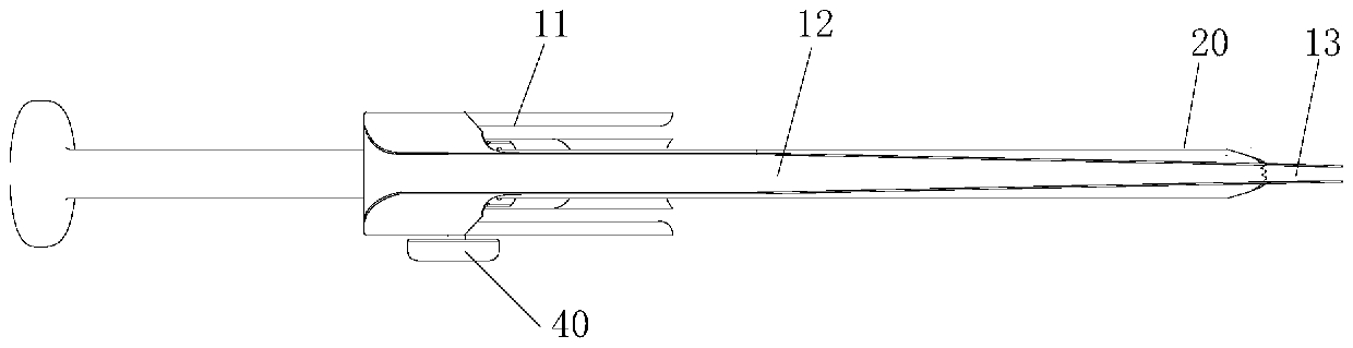 Positioner for meniscus sewing and meniscus sewing device