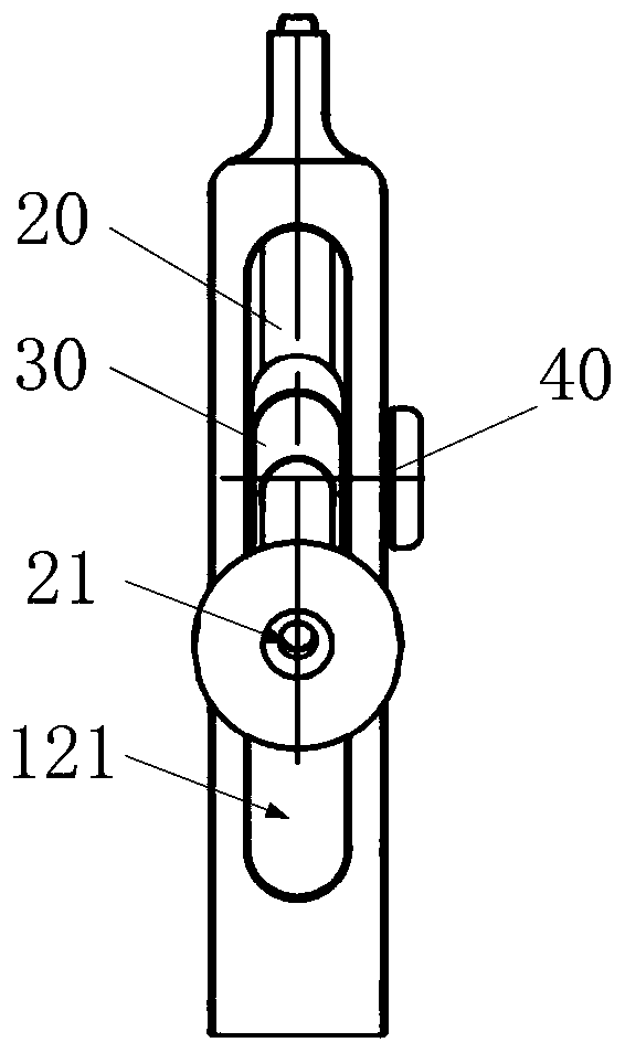 Positioner for meniscus sewing and meniscus sewing device