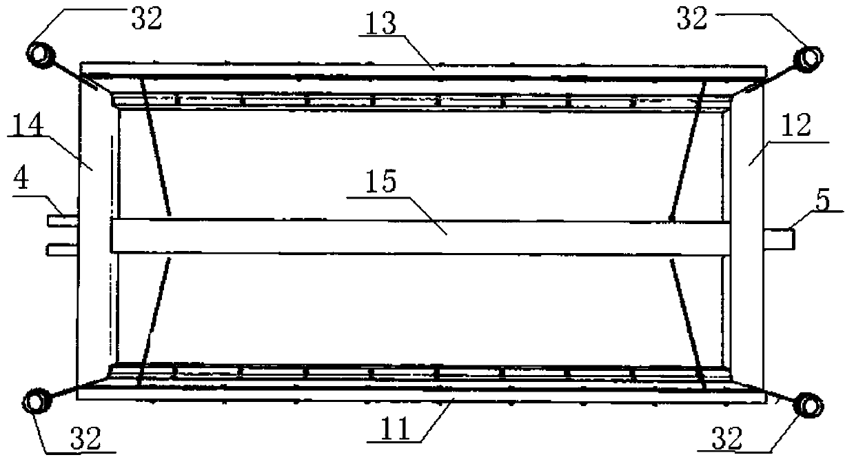 Hinge type floating bulwark structure