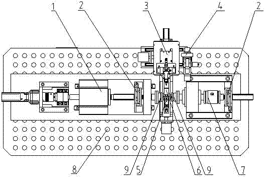 In-situ testing machine for microcosmic performance of multi-load and multi-physical-field coupling material