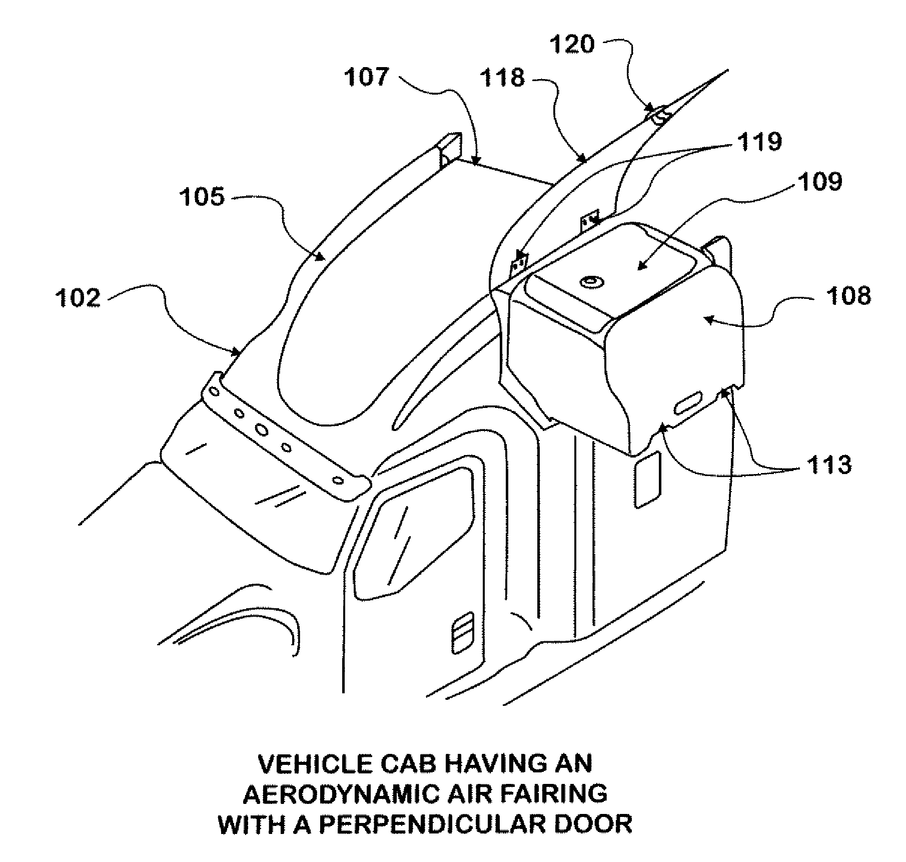 Cab air fairing cargo caddy system