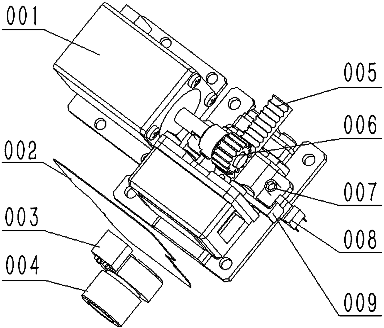 Fluorescent sensing technology-based trace explosive detector propelling analysis structure