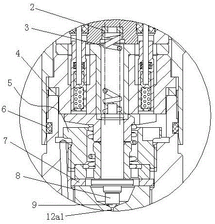 High-voltage common-rail electrically-controlled oil sprayer