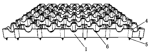 Lawn road laying device and high-quality lawn planting method adopting same