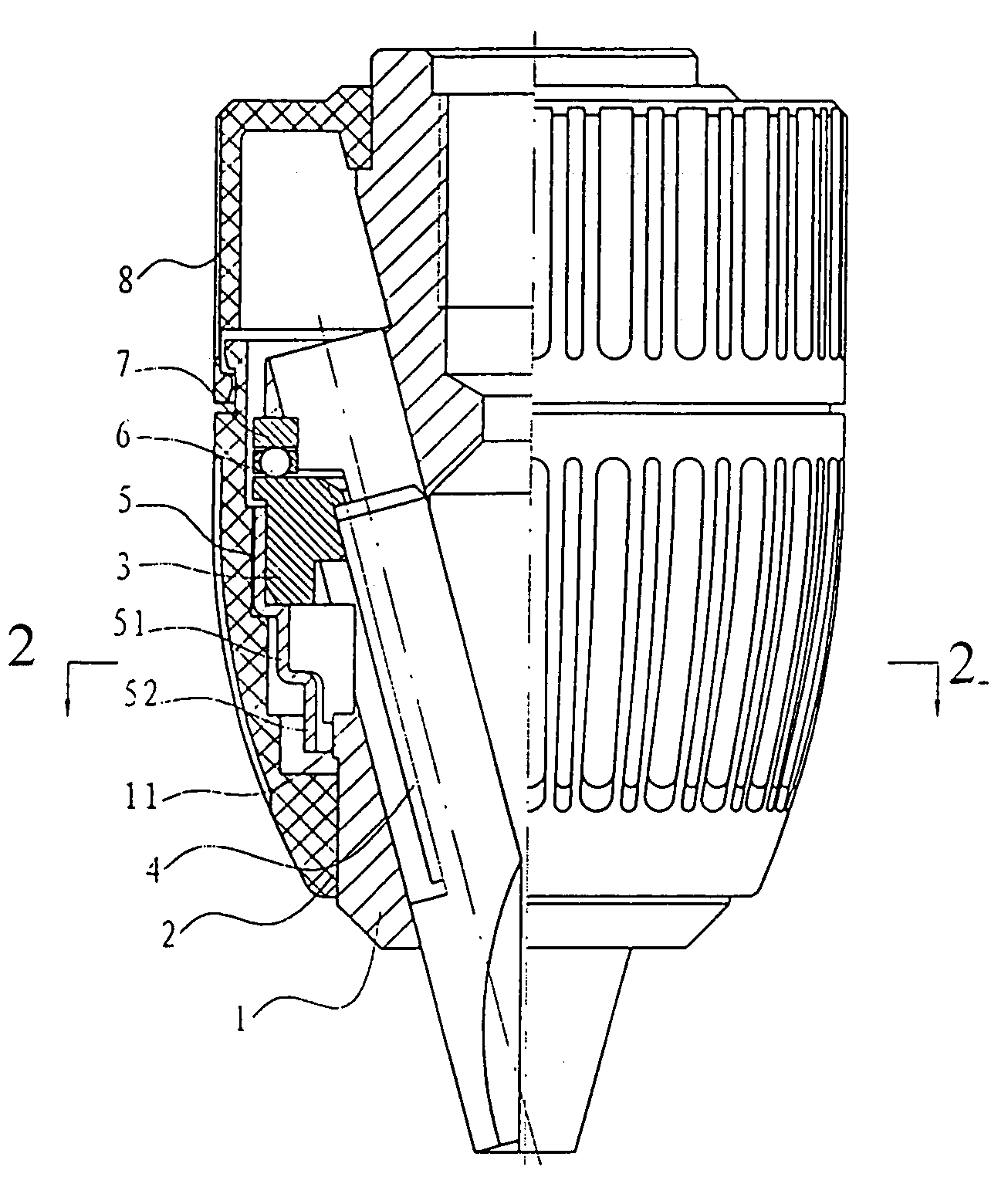 Lock type manually tightened chuck