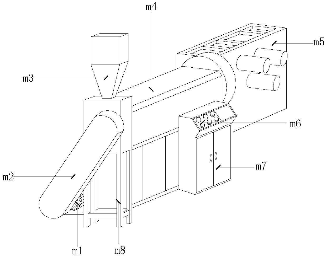 Novel heating furnace for high-molecular plastic optical fiber drawing equipment